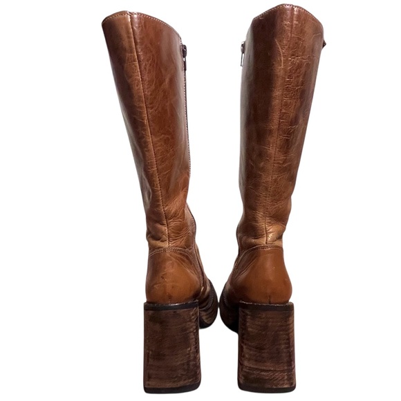 Vintage Brown Destroy Platform Boots Club Bratz Doll — Size 39 (8 - 8.5 US) - Picture 6 of 14